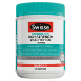 Swisse Ultiboost Odourless High Strength Wild Fish Oil 1500mg 200 Pack